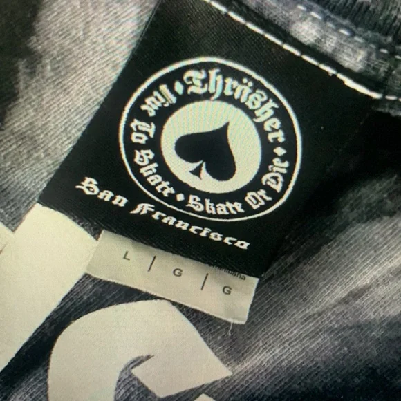 Thrasher Black Tie-Dye Short Sleeve Tee - Picture 4 of 5